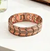 Popular Metal Transfronterizo Europeo y Americano Imán de Cobre Rojo Antiguo Pulsera Retro Fila Ancha Desmontable Pulsera de Pareja