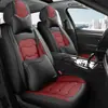Cojín para Asiento de Coche, Cobertura Completa para Cinco Asientos, Universal para Todas las Estaciones, Funda de Asiento Lavable de Cuero en Stock para Asientos Individuales o Dobles