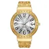 Reloj de Pulsera para Mujer, Estilo Palacio Vintage, Diseño Hueco Tallado, Esfera Numérica Grande, Personalización OEM