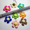Acessórios de acrílico para flores coloridas de verão, acessórios para cabelo, grampo grande, anel de cabelo, joias diy, acessórios de cola em creme, decoração
