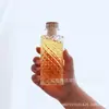 Botella Pequeña de Vidrio Estilo Ins Transfronteriza con Patrón de Diamantes, Botella Dispensadora de Café Cold Brew, Botella Hermética para Bebidas, Botella de Vidrio para Vino de Frutas