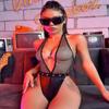 Xiyun Comércio Exterior Transfronteiriço Europeu e Americano Nova Lingerie Sexy Macacão Sexy Feminino de Couro Patente com Renda e Gola Halter Vazado Sexy