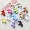 Colgante de Caballo Mecedora de Aleación Pintado de Colores Accesorios de Joyería Materiales para Pendientes DIY Cadena de Teléfono Collar Llavero