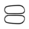Aplicável a 16-21 Mercedes-Benz inteligente fibra de carbono decoração exterior modificação frontal anel de lâmpada de nevoeiro decorativo adesivo acessórios