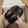 Aumento de Altura Interna Fivela de Ballet Boca Rasa Sapatos Femininos Estilo Outer Wear Cruz 2026 Sapatos Individuais Moda Nova Feminina Sapatos Mary Jane