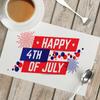 Dia da Independência Algodão Linho impermeável Linho Tapete de isolamento térmico Tapete de mesa da cozinha Cross-border Home Holiday Gifts