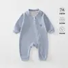 Ropa para Bebé Estilo Primavera y Otoño Romper con Cremallera de Lana y Seda Traje para Gatear Para Salir Niños y Niñas Ropa para el Hogar Fábrica de Origen