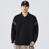 Suéter de Solapa Nuevo Estilo Otoño/Invierno 2025 Retro Japonés Holgado de Moda Tejido Versátil Casual Tendencia Marca Chaqueta