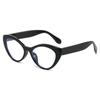 Nuevo marco ojo de gato lente plana 6177 Personalidad europea y americana marco grueso gafas anti-luz azul marco simple transfronterizo gafas