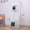 Estante de Revistas de Hierro Forjado Ying Hao Estante de Periódicos Estante de Documentos Estante de Exhibición de Almacenamiento Estante de Folletos Estante para Libros/Periódicos Página Única de Piso Simple