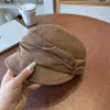 Boina Plisada Color Sólido Estilo Retro Japonés para Mujer, Gorra Versátil de Pico de Pato, para Cabezas Grandes, Adelgazante, Gorra de Artista, de Moda