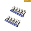 Pinzas A prueba de Viento de Acero Inoxidable Recubiertas de Plástico, Antideslizantes, Sin Marcas, Pinzas Individuales para Secar Sombreros, Calcetines, Ropa, Almacenamiento Fuerte para Bocadillos