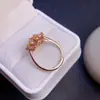 Anillo de Zafiro Amarillo Puro Natural, Gema de Grado 5A, Tamaño 6*8 3*4mm, Finamente Elaborado en Plata 925