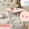 Mesa de Comedor Moderna Simple Plegable, Fácil de Usar para el Hogar, Habitación, Dormitorio, Habitación de Alquiler, Mesa Cuadrada Pequeña Portátil, Artificial