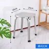 Taburete de Acero Inoxidable Espesor 304 para Taller de Fábrica, Taburetes Altos y Bajos Simples Modernos para Comedor de Restaurante, Almacenamiento, Taburetes Cuadrados y Redondos para Uso Doméstico