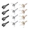 Accesorios de Flecha Colección de Puntas de Flecha para Exteriores 6.2mm Rosca Universal Silbato G5 Jade Metal Giratorio Puntas de Flecha Intercambiables Flechas