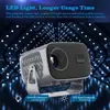 Proyector A10 transfronterizo con WIFI de doble banda, Android 14 inteligente de alta definición, proyector de cardán con enfoque manual