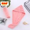 Coral Fleece Cabelo Seco Cap Longo Quick Dried Cap Absorção de água não é fácil de desbotar Bow Shower Cap Princess Cap