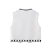 Chal de punto transfronterizo estilo europeo y americano 2026 nueva moda elegante Amazon venta al por mayor de ropa para mujer para ir al trabajo bordado abierto