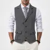Chaleco de hombre de comercio exterior de Amazon con solapa, de un solo botón, para bodas, novios y padrinos de boda, se usa debajo de un traje como vestimenta formal