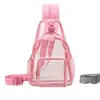 Mochila transparente, nuevo modelo de verano, bolso de pecho de PVC de moda de gran capacidad, bolso de gelatina personalizado, bolso cruzado casual para exteriores