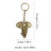 Llavero de elefante transfronterizo de aleación vintage, colgante creativo de viaje, regalo conmemorativo, venta al por mayor de fábrica.