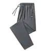 Pantalones de Hielo y Seda para Hombre Talla Grande Secado Rápido Casual Delgados Personalizados Versátiles Rectos Pantalones Deportivos para Hombre Verano 2024
