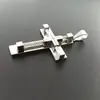 Suministro de Comercio Electrónico Cuerda de Acero Inoxidable para Joyería Colgante de Cruz Tendencia Collar de Acero de Titanio para Hombre Colgante de Acero Inoxidable