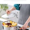 Olla vaporera de acero inoxidable 304 con mayor altura para uso doméstico, rejilla pequeña para vaporizar, olla Yukihira para vaporizar bollos, bandeja vaporera con tapa