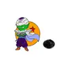 Insignia de Anime Bidimensional de la Serie Dragon Ball de Dibujos Animados Personaje Son Goku y Maestro Roshi Accesorios Broche Broche de Anime