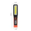 Luz de trabajo de carga COB transfronteriza con gancho magnético, luz LED de inspección de emergencia multifunción portátil, luz de advertencia roja
