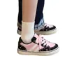 Zapatos de lona blancos con dos franjas plateadas y estrellas, zapatos de lona de caña baja nicho, para el campus y el trabajo, suela suave, zapatos casuales, universidad