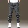 Pantalones de trabajo para hombre, colección de otoño, corte regular, modernos, holgados, tobillos cónicos, estilo coreano, versátiles, adelgazantes, deportivos, pantalones casuales
