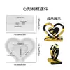 Zongbo pegamento de cristal DIY combinación de gotas base molde con forma de corazón marco de fotos gran amor configuración mesa listado molde de silicona