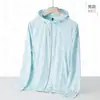 Cantidad de Corriente Ropa con Protección Solar de Seda de Hielo Estilo Pareja Verano Ropa Transpirable Anti-UV para Hombres y Mujeres UPF50+ Ropa de Pesca Chaqueta