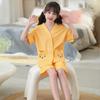 Pijama Kimono de Estilo Japonés para Niñas Estilo Princesa Conjunto de Verano para Niñas Niños Oso Ropa de Dormir Manga Corta Ropa Exterior para Bebé