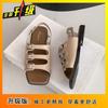 Sandalias de Moda de Suela Blanda para Mujer 2025 Verano Nuevo Estilo Retro Francés de Hada Playa Moda Marítima Sandalias para Mujer