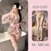 Lencería de Seducción Nocturna Set de Kimono Japonés Tentación para Busto Pequeño Ropa de Dormir Uniformes Apasionados 9630