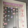 Decoración para Colgar en Puerta 2022 Cortina Pequeña para Puerta Cortina Colgante para Partición Cortina de Hilo Corazón de Melocotón Adorno para Colgar sin Perforaciones Cortina de Tela de Dibujos Animados para Puerta