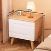 Mesita de noche de madera maciza para dormitorio del hogar 2026 Venta caliente Creativa Pequeño Armario de almacenamiento simple para niños Mesita de noche de tronco