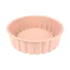 Transfronterizo en stock grande de 10 pulgadas muy vendido silicona para hornear molde redondo para pastel plegable 100 veces molde de girasol