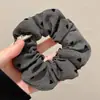 Goma para el pelo de alta gama estilo coreano para mujer, scrunchie con lazo de encaje, cuerda para moño de pelo linda, accesorio para el pelo versátil