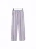 Pantalones de dormir de seda helada y fibra de bambú para mujer, estilo fino de verano, holgados y transpirables, adecuados para usar al aire libre, pantalones para caminar, pantalones caseros para mujer al por mayor