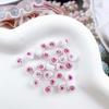 Joyería para uñas con diseño de rosa color ciruela, resina vintage floreciente, flor de camelia tridimensional, accesorios de diamantes para uñas
