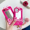 Espejo de celebridad de Internet Barbie para iphone14pro funda de teléfono de silicona XR/8p resistente a caídas 12promax/10