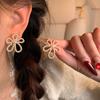 Pendientes de flor de perla para mujer, estilo coreano, únicos, 2025, sencillos, exquisitos y a la moda, que combinan con todo.