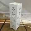 Tablero de Madera Plástica Decoración del Hogar Tallado Hueco Luz LED Decoración del Hogar Artesanía Regalo Adorno Mesita de Noche Luz Nocturna
