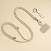 Cordón para teléfono móvil mejorado, halter, bandolera, retráctil, ajustable, anti-pérdida, funda de teléfono universal, duradero, largo