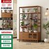 Nuevo Estilo Chino Estante de Flores Estante de Almacenamiento Balcón Maceta Madera Maciza Planta Suculenta De Pie Multicapa Adornos Estante de Almacenamiento para Sala de Estar