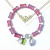 Pulsera Joyería Estilo Nacional, Pulsera Flor de Lirio del Valle Estilo Chino, Cuentas de Buda Tapa de Leche, Pulsera Flor Explosión, Cuentas Redondas de 10 mm, Pulsera de Perlas de Imitación